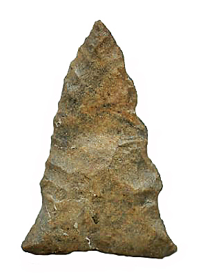 Picture of Brewerton Eared Triangle Point - 29mm  182-12-C Shown Twice Size
